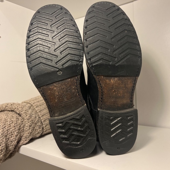 Frye leather biker buckle boots - Picture 5 of 7